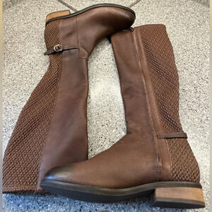 Cole Haan Brown Combat & Moto Boots